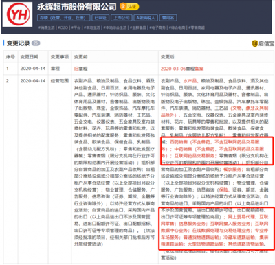 永輝超市業(yè)務(wù)新增互聯(lián)網(wǎng)藥品、網(wǎng)上貿(mào)易、道路運(yùn)輸?shù)? />
</a>
<span><a href=